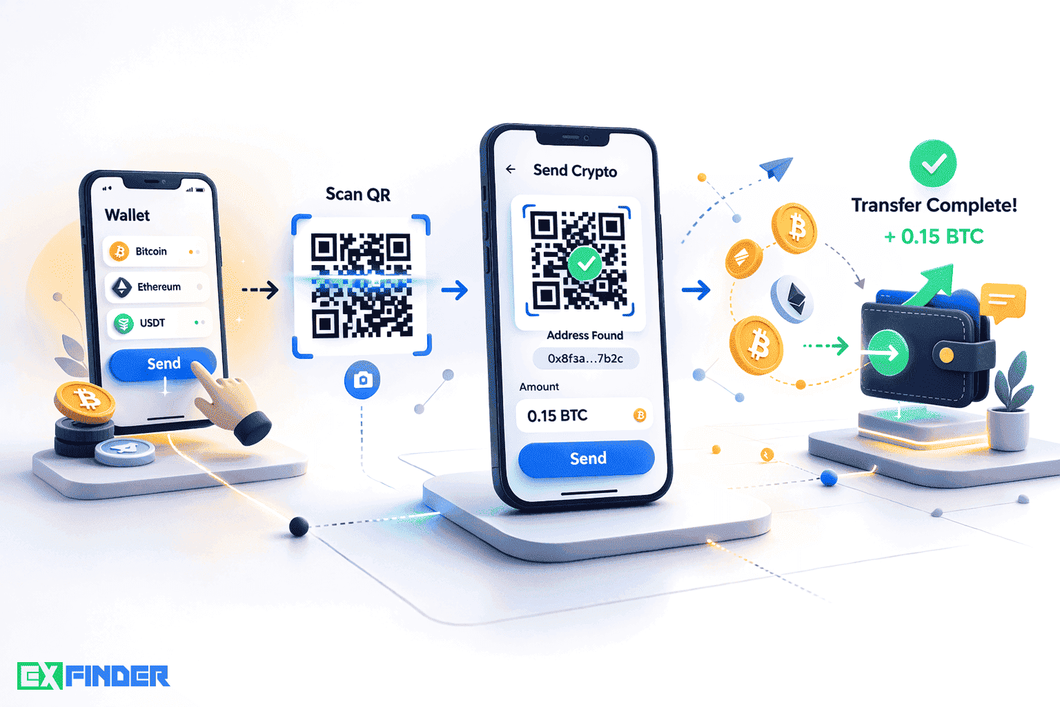  Як переказати криптовалюту через QR‑код