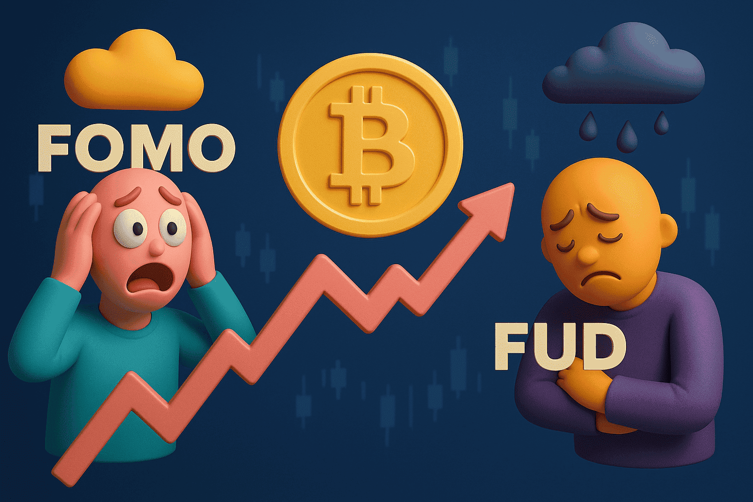 FOMO и FUD: как эмоции двигают рынок криптовалют
